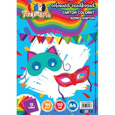 SCHOOL FRIENDLY COLORISTICA Carton A4 160 G 120 Coli 12 Culori/ Set