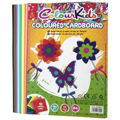 SCHOOL FRIENDLY COLORISTICA Carton A4 12 Culori 24 coli