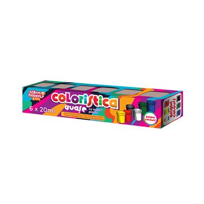 SCHOOL FRIENDLY COLORISTICA Guase 6 Culori 120 g