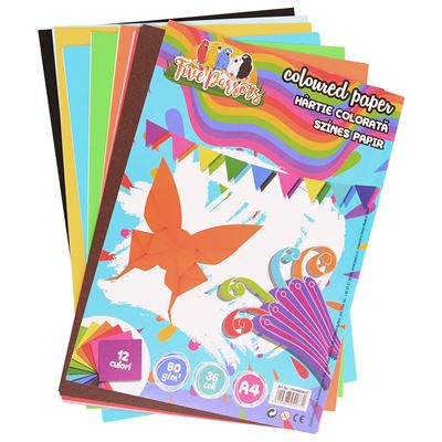 SCHOOL FRIENDLY COLORISTICA Carton A4 12 Culori 36 coli