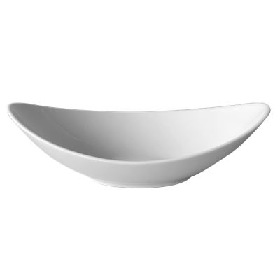 APULUM Salatiera Portelan Model Barca 24 cm