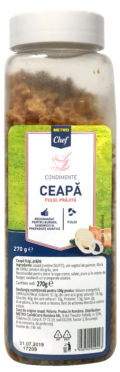 METRO Chef Ceapa Prajita Fulgi 270 g