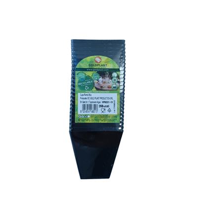 GOLD PLAST Boluri Patrate Negre 95 ml 25 bucati