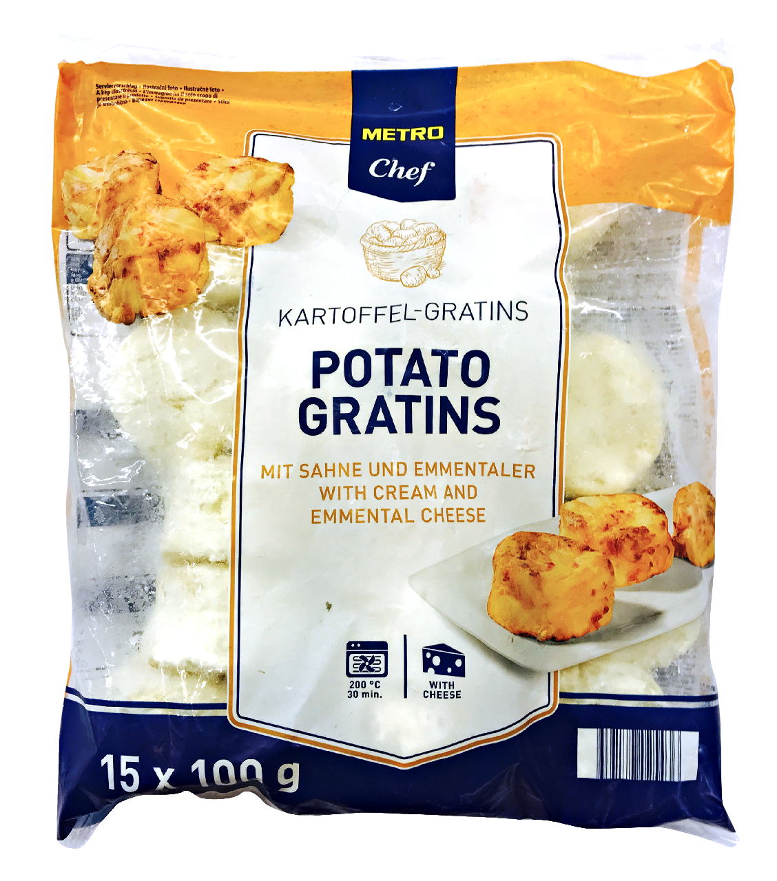 METRO Chef Cartofi Gratinati Congelati 1,5 Kg ?