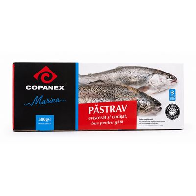 Pastrav Eviscerat, Calibru 200/300g, 450 g ❄