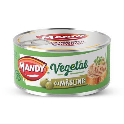MANDY Pasta Vegetala cu Masline 6 x 120 g