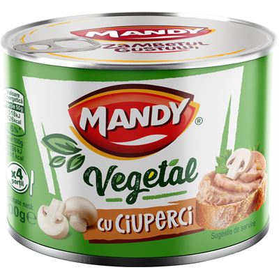 MANDY Pate Vegetal Ciuperci 6 x 200 g