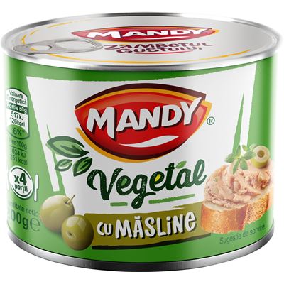 MANDY Pate Vegetal Masline 6 x 200 g