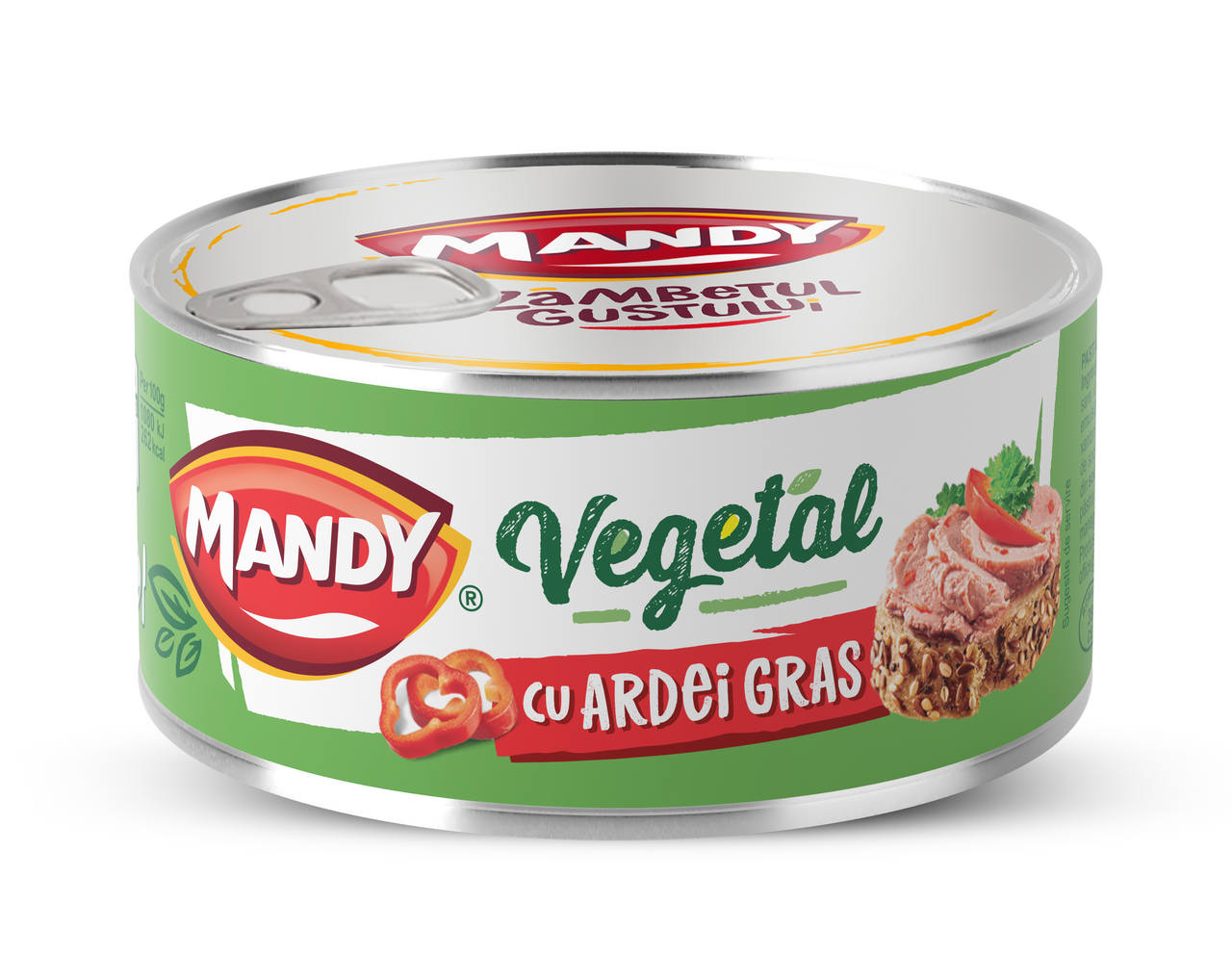 MANDY Pasta Vegetala cu Ardei 6 x 120 g