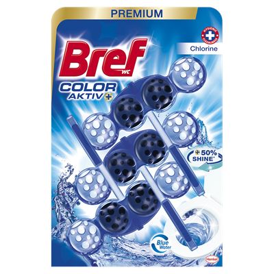 Bref Blue Aktiv Set 3 Odorizante Toaleta Chlorine x 50 g