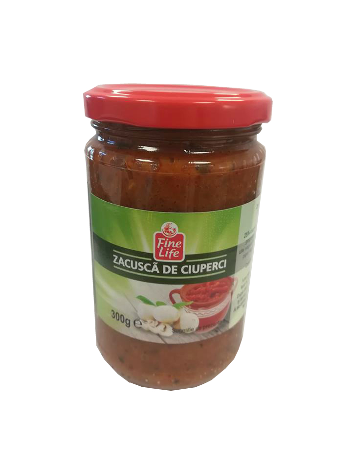 Fine Life Zacusca cu Ciuperci 300 g