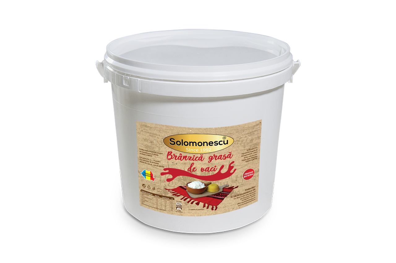 Solomonescu Branza Grasa Lapte Vaca 27% 5 Kg