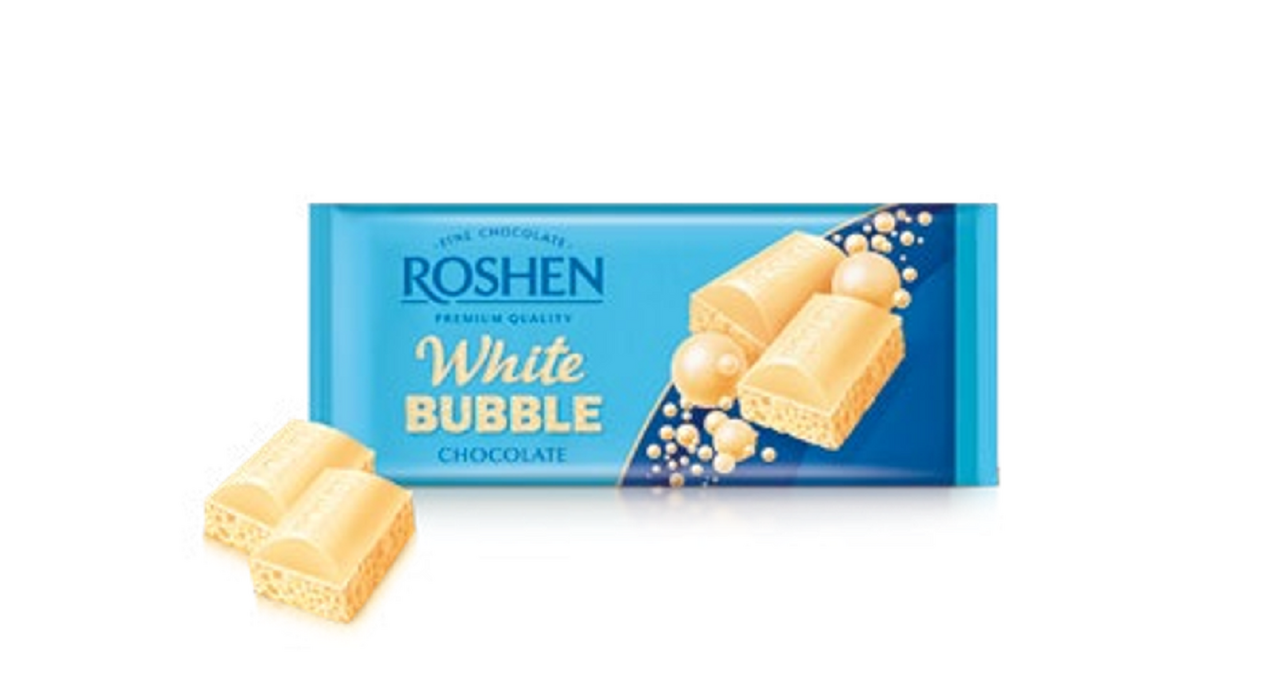 ROSHEN Ciocolata Aerata Alba 4 x 80 g
