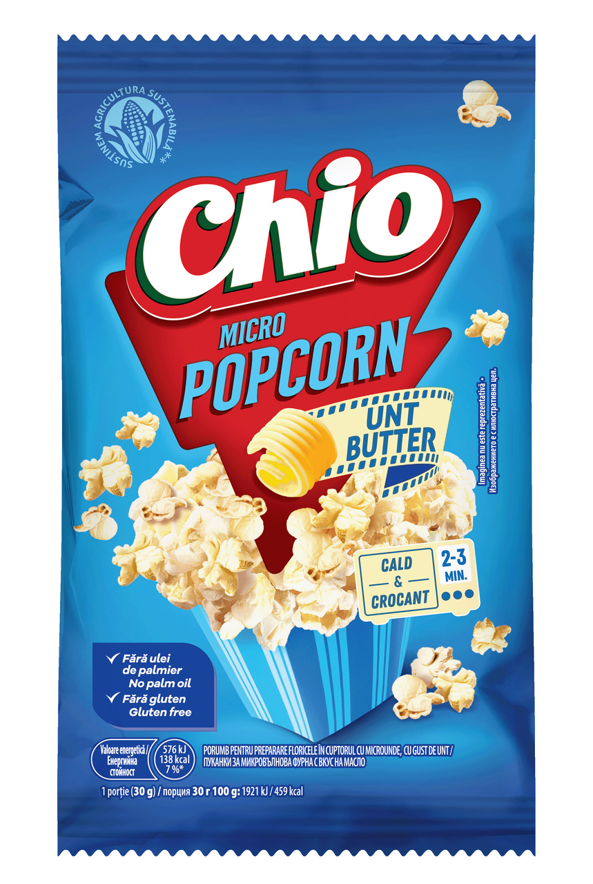 Chio Popcorn Microunde Unt 4 x 80 g
