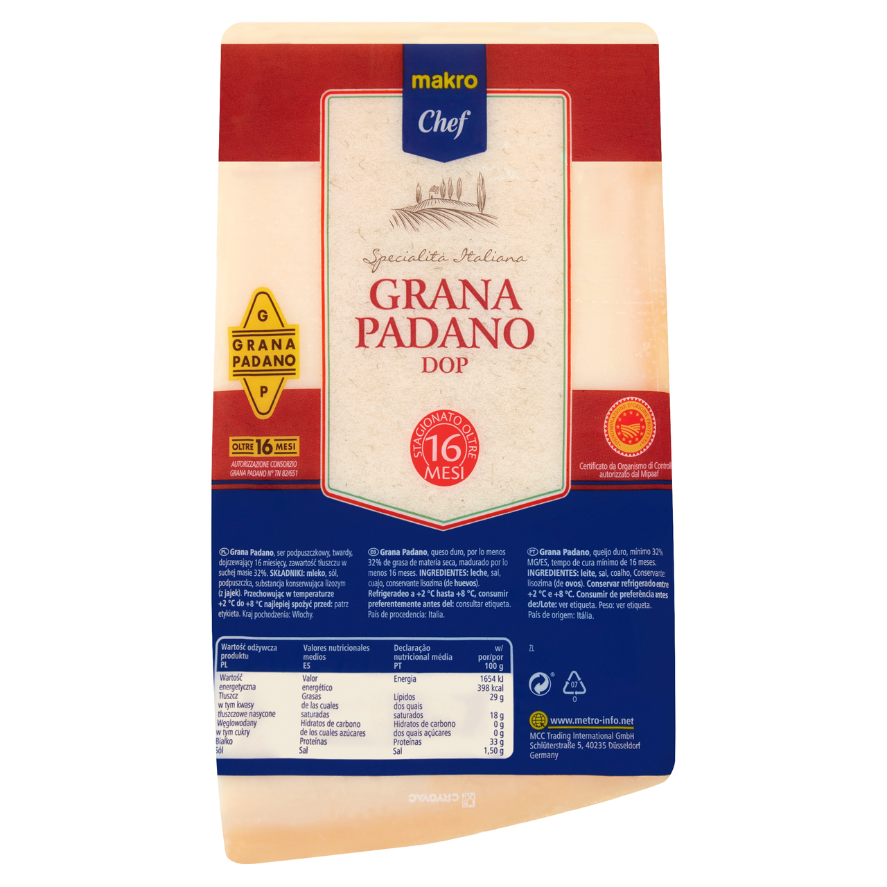 METRO Chef Grana Padano Maturat 16 luni cca. 1 Kg