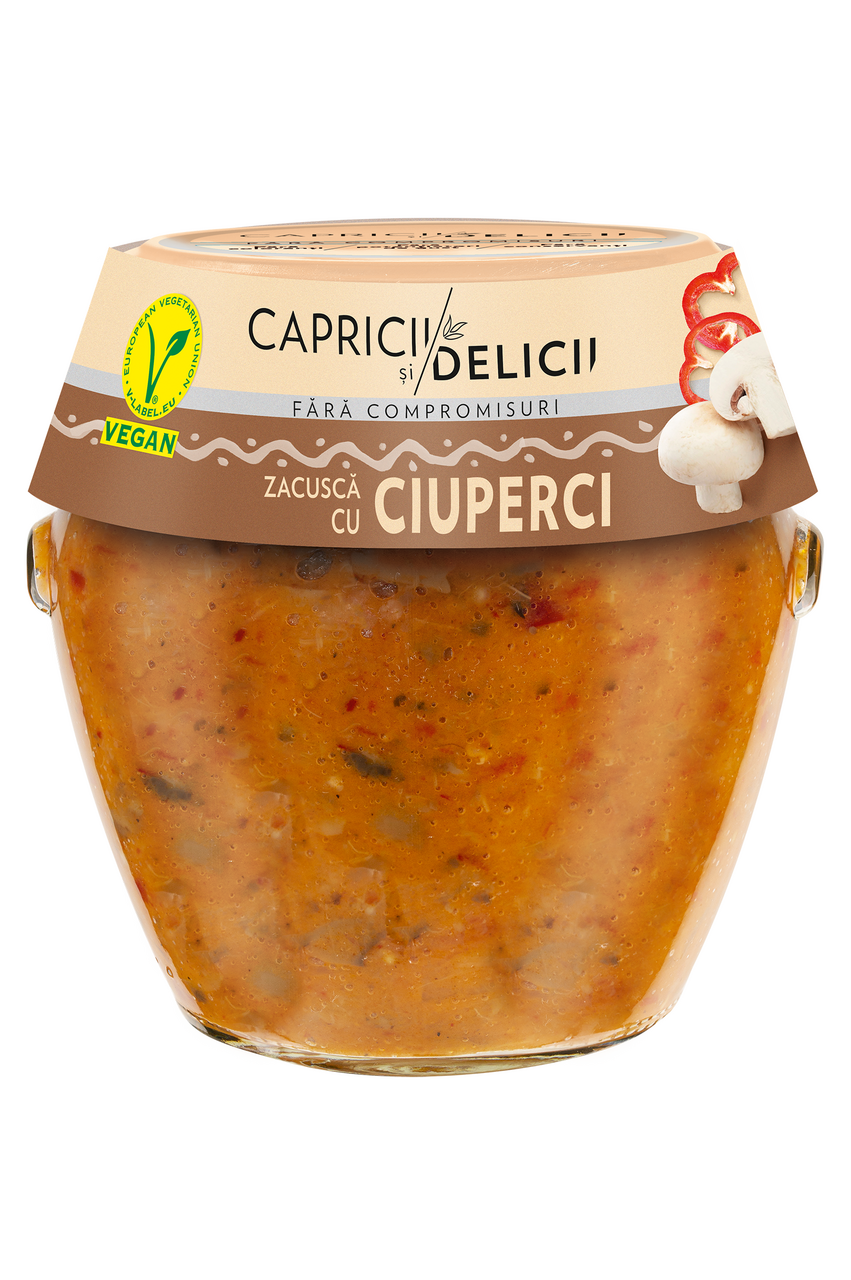CAPRICII si DELICII Zacusca Ciuperci 550 g