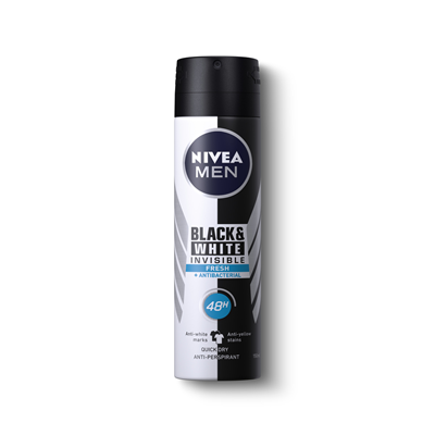 Deodorante - NIVEA Men Black & White Invisible Ultimate Impact Deodorant Antiperspirant Spray, protecție 48H, 150 ml