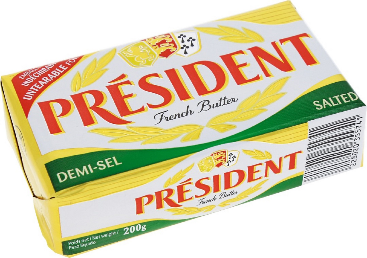 PRSIDENT Unt Semisarat 80% Grasime 200 g