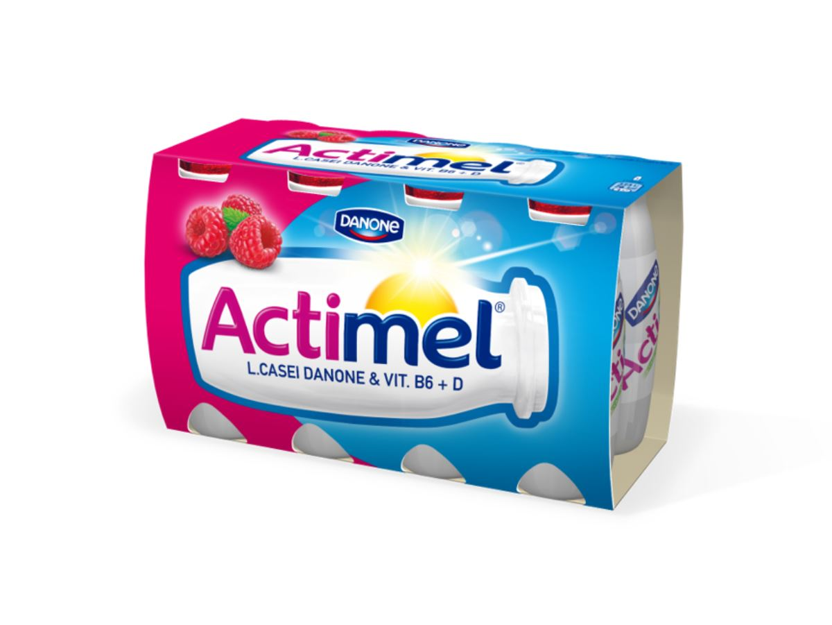 Actimel Iaurt de Baut cu Zmeura 8 x 100 ml