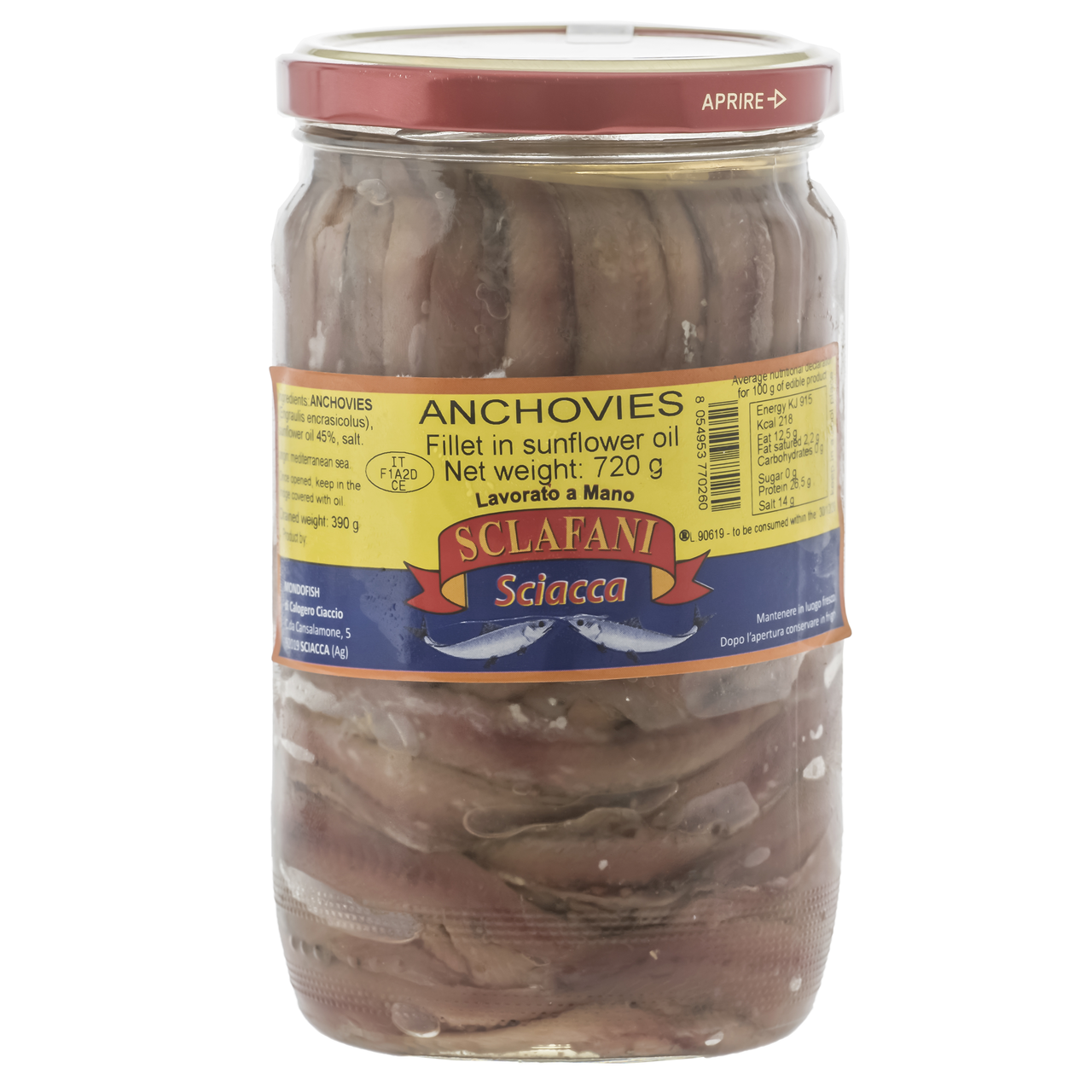 SCLAFANI File Ansoa Bucati in Ulei 720 g