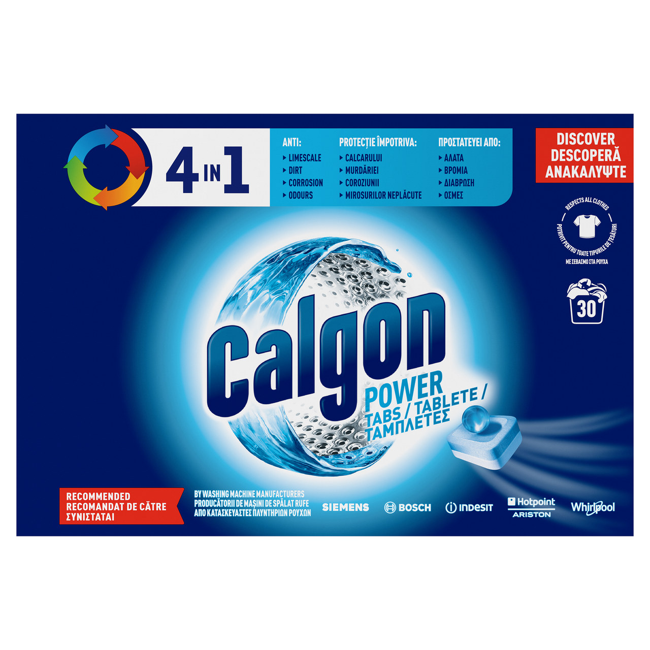 Calgon 30 Tablete Anticalcar 4in1 390 g