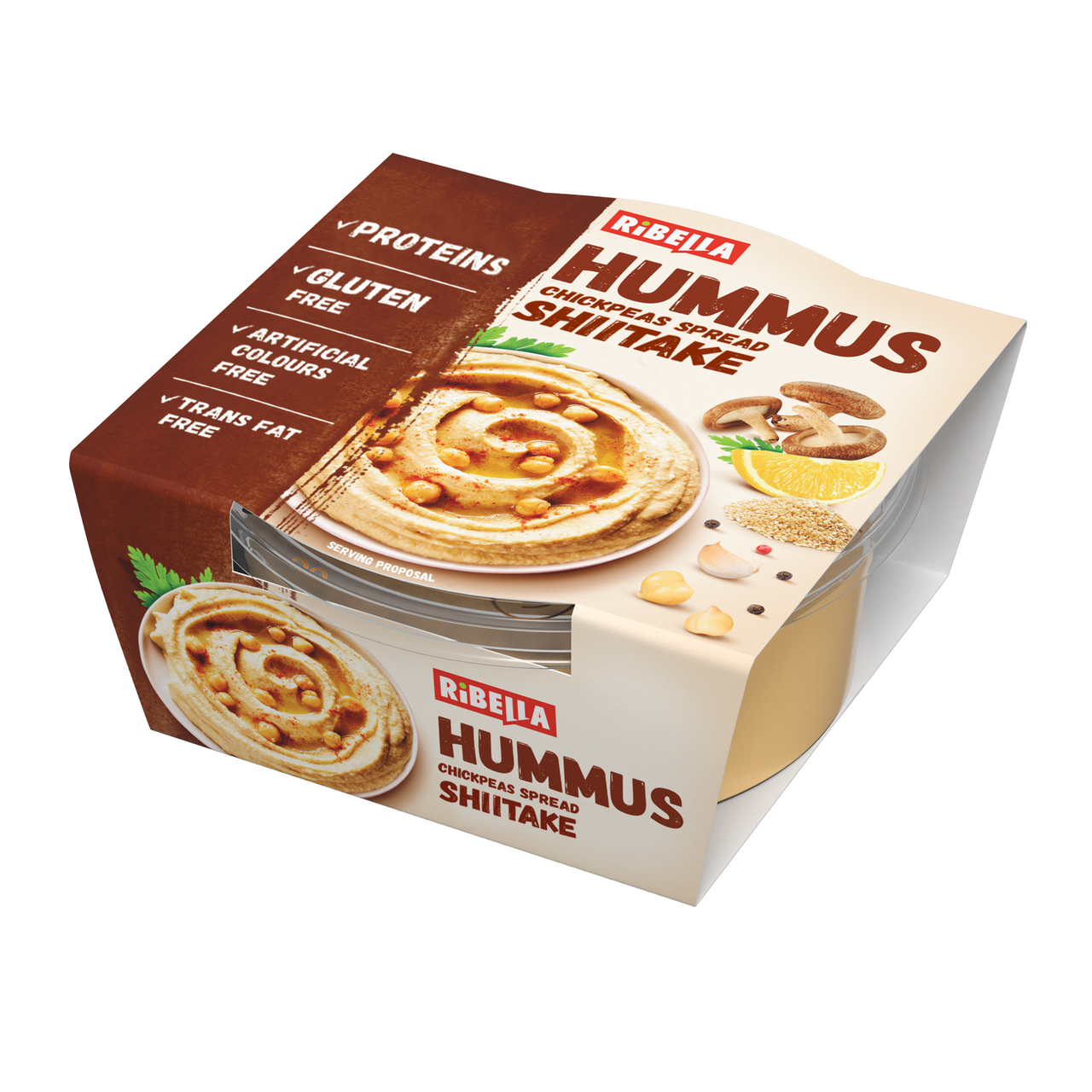 RIBELLA Humus cu Ciuperci Shitak 200 g