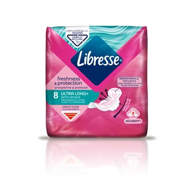 Libresse Freshness & Protection Ultra Long Absorbante 8 bucati
