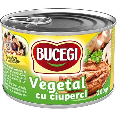 BUCEGI Pasta Vegetala cu Ciuperci 6 x 200g