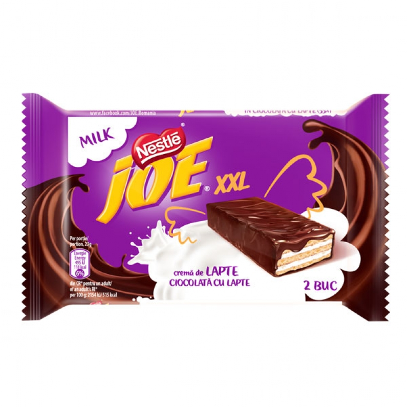 JOE Xxl Napolitane Lapte 10 x 46 g
