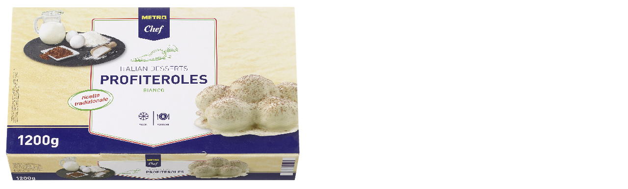 METRO Chef Profiterol Alb Congelat 1,2 Kg ?