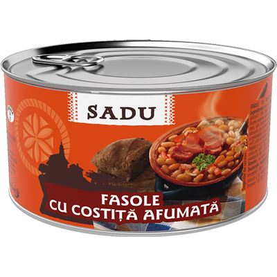 SADU Fasole Cu Costita 6 x 400 g