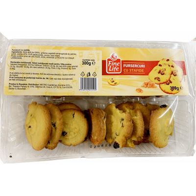 Fine Life Fursecuri cu Stafide 300 g