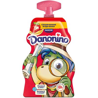 Danonino Iaurt de Baut cu Capsuni & Banane 70 g