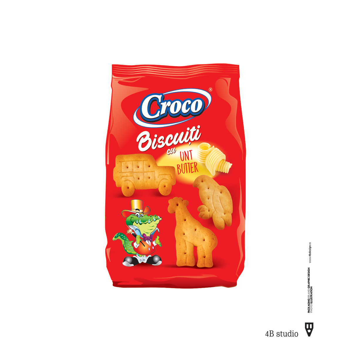 CROCO Zoo Biscuiti cu Unt 100 g