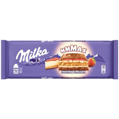 milka Ciocolata Cheesecake Capsuni 300 g