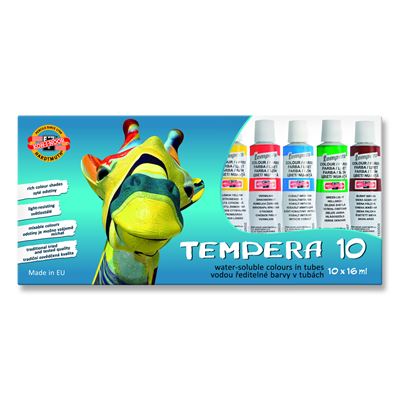 KOH-I-NOOR Tempera 16 ml 10 culori
