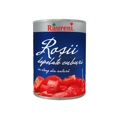 Raureni Rosii Decojite Cuburi 380 g