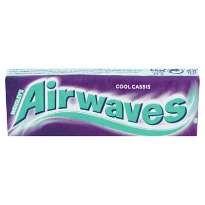 AIRWAVES Guma de Mestecat Cassis 10Pastile 30 x 14 g