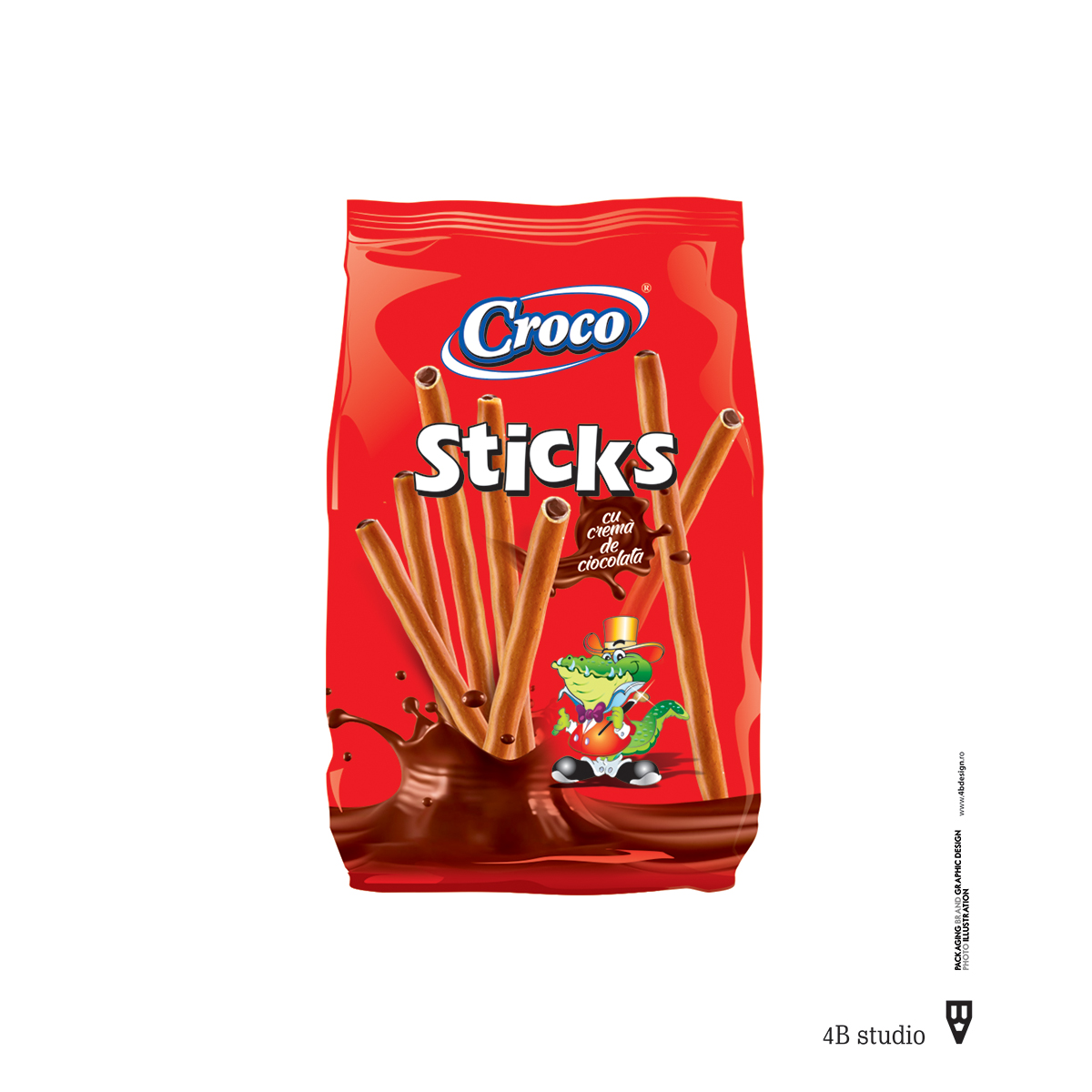 CROCO Sticks Crema Ciocolata 6 x 80 g