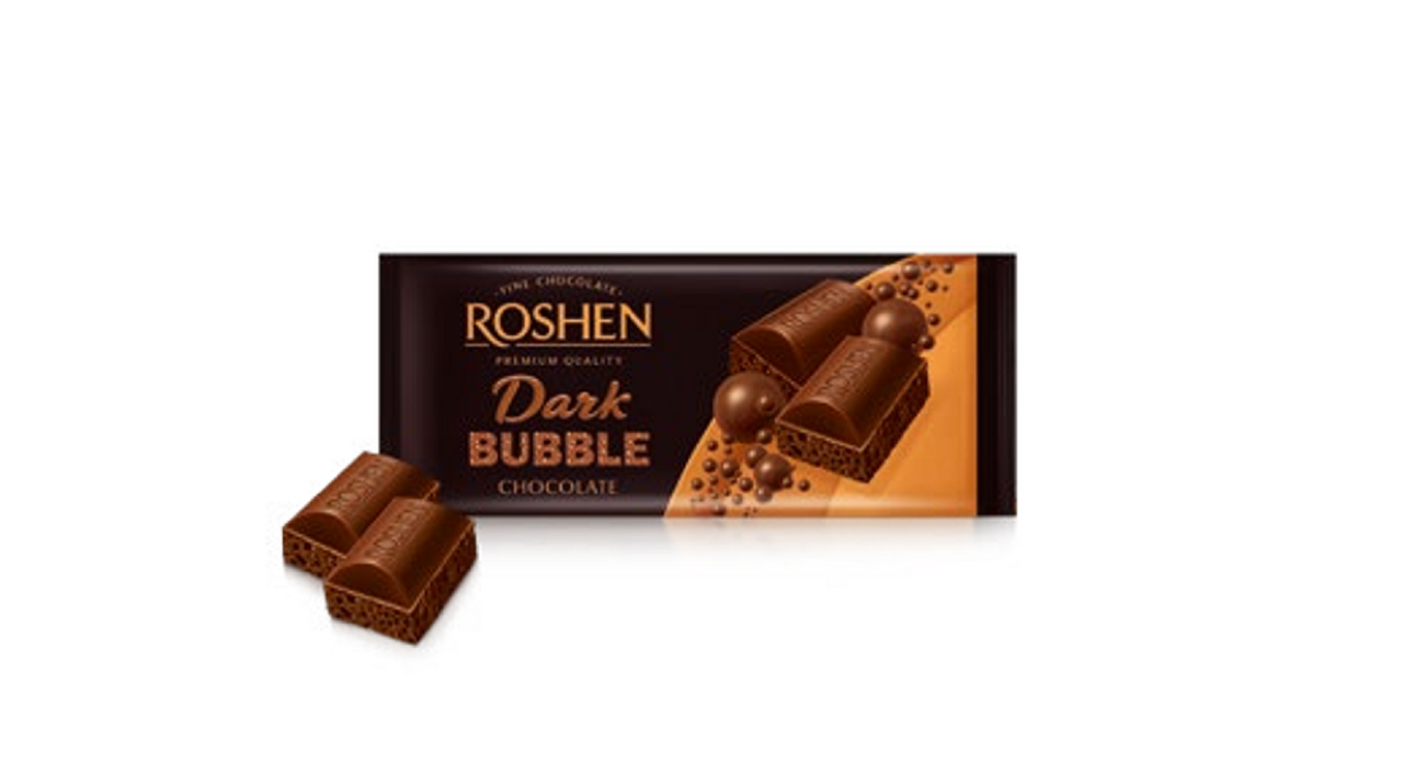 ROSHEN Ciocolata Aerata Neagra 4 x 80 g
