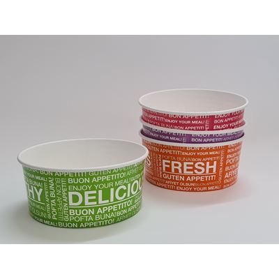 COM-IPAS 50 Boluri din Carton pentru Salata 750 ml