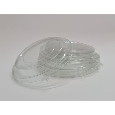 COM-IPAS Capace Transparente pentru Boluri din Carton 50 bucati