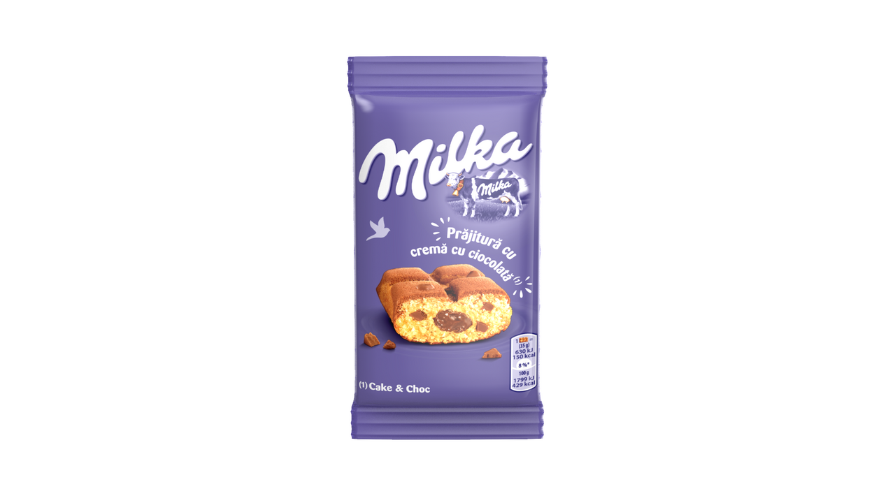 milka Cake & Choc Prajitura cu Crema de Ciocolata 24 x 35 g