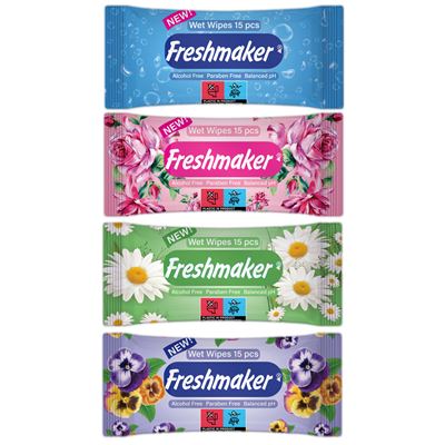 FRESHMAKER Servetele Umede 15 bucati