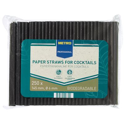METRO PROFESSIONAL Paie Cocktail 145 X 6 mm 250 bucati