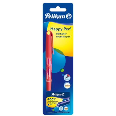 Pelikan Happy Pen Stilou cu 6 Rezerve