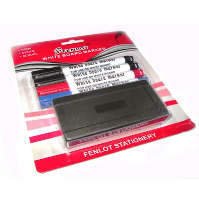 Marker Tabla Alba + 4 Bureti