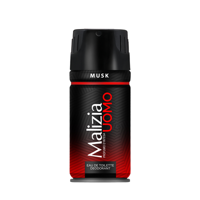 Deodorante - Deodorant spray parfumat Malizia Uomo Musk pentru bărbați, 150 ml