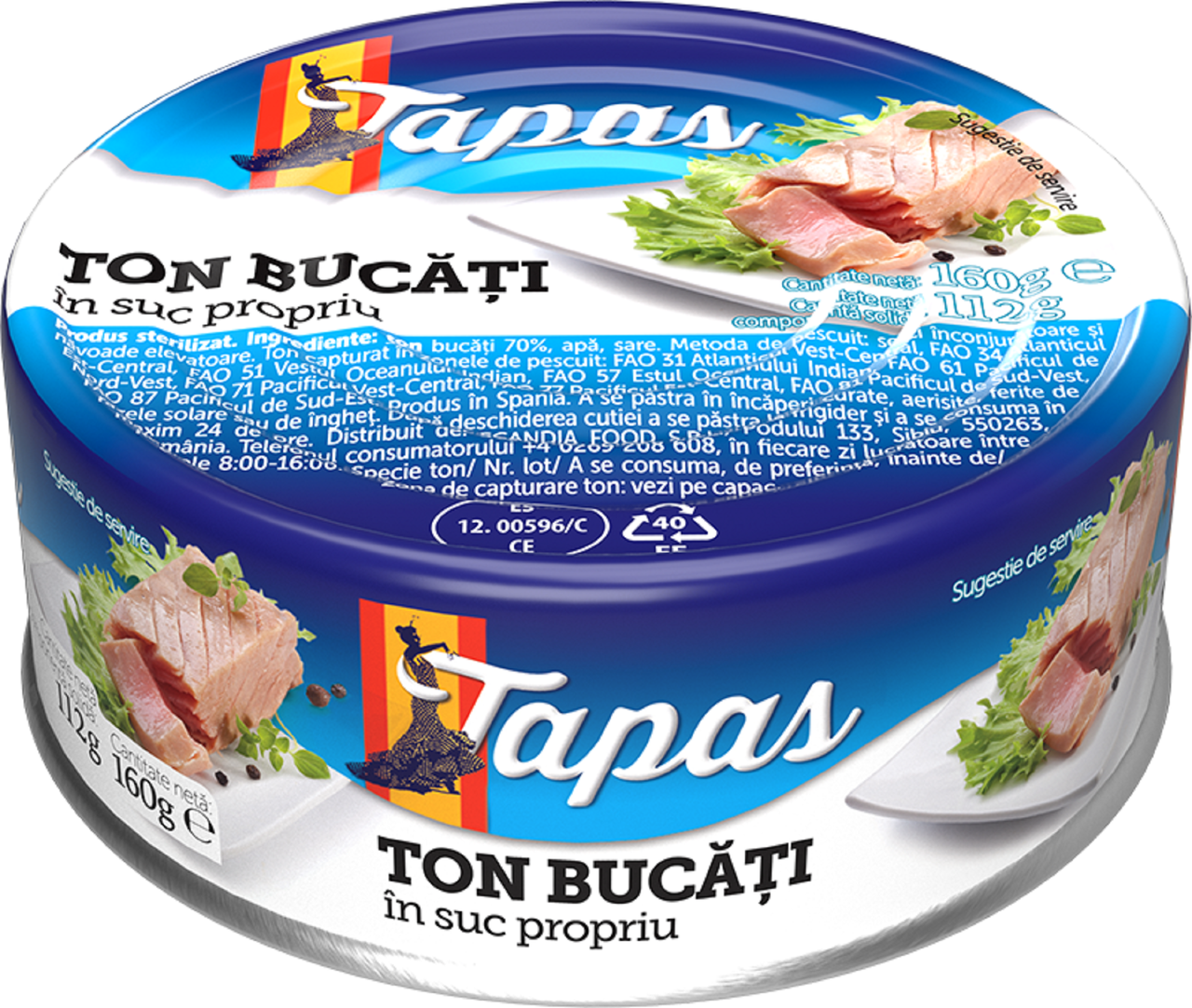 TAPAS Ton Bucati Suc Propriu 160 g