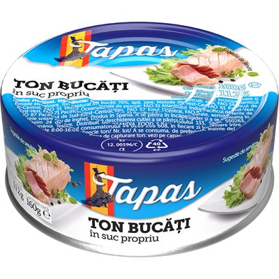 TAPAS Ton Bucati Suc Propriu 160 g